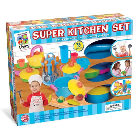 Small World Toys Young Chefs Super Kitchen Play Set